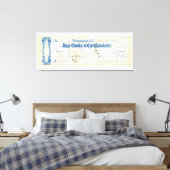 Ulysses S. Grant Signed Check from 17 May 1867 Canvas Afdruk (Insitu (Slaapkamer))