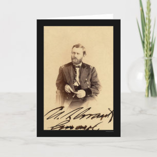Ulysses S. Grant Signed Kaart 1862