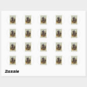 Ulysses S. Grant te paard Ronde Sticker (Vel)