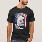 Ulysses S Grant US vlag TShirt 4 juli (Voorkant)