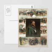 Ulysses S. Grant van West Point naar Appomattox Briefkaart (Voorkant / Achterkant)