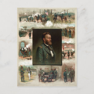 Ulysses S. Grant van West Point naar Appomattox Briefkaart