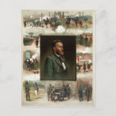 Ulysses S. Grant van West Point naar Appomattox Briefkaart (Voorkant)
