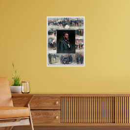 Ulysses S Grant West Point Appomattox 1885 Herstel Poster