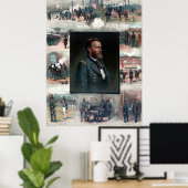 Ulysses S Grant West Point Appomattox 1885 Herstel Poster (Thuiskantoor)