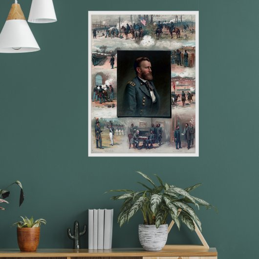 Ulysses S Grant West Point Appomattox 1885 Herstel Poster (Woonkamer 1)