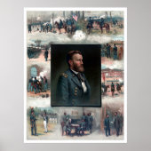 Ulysses S Grant West Point Appomattox 1885 Herstel Poster (Voorkant)