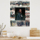 Ulysses S Grant West Point Appomattox 1885 Herstel Poster (Keuken)