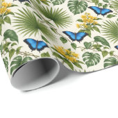 Ulysses Vlinder Australisch Botanisch Cadeaupapier (Rol Hoek)