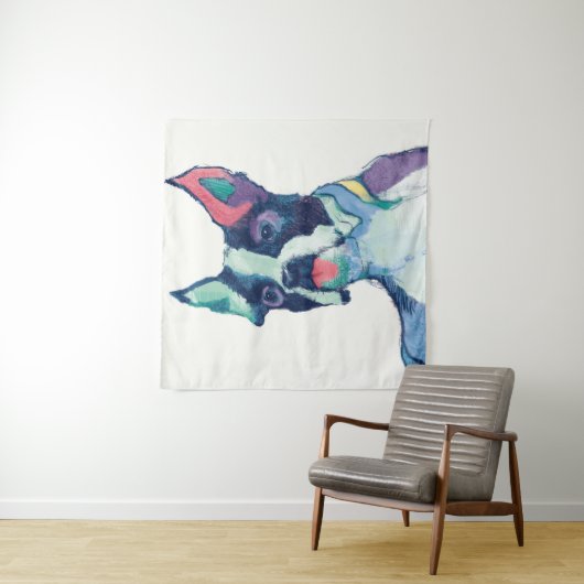 Ulysses Waterverf Pastel Wandkleed (In situ)