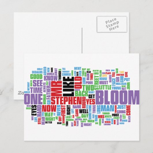 Ulysses Word Cloud Briefkaart (Voorkant / Achterkant)
