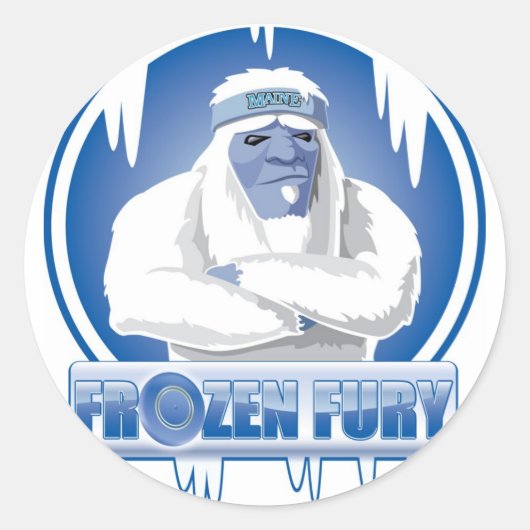 UM_Bevroren_Fury Ronde Sticker (Voorkant)