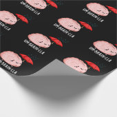 Um-brain-lla Grappige Brain Puns Dark BG Cadeaupapier (Hoek)