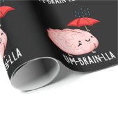 Um-brain-lla Grappige Brain Puns Dark BG Cadeaupapier (Rol Hoek)