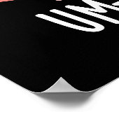 Um-brain-lla Grappige Brain Puns Dark BG Poster (Hoek)