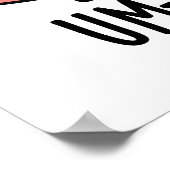 Um-brain-lla Grappige Hersengrapjes  Poster (Hoek)