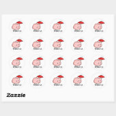 Um-brain-lla Grappige Hersengrapjes Ronde Sticker (Vel)