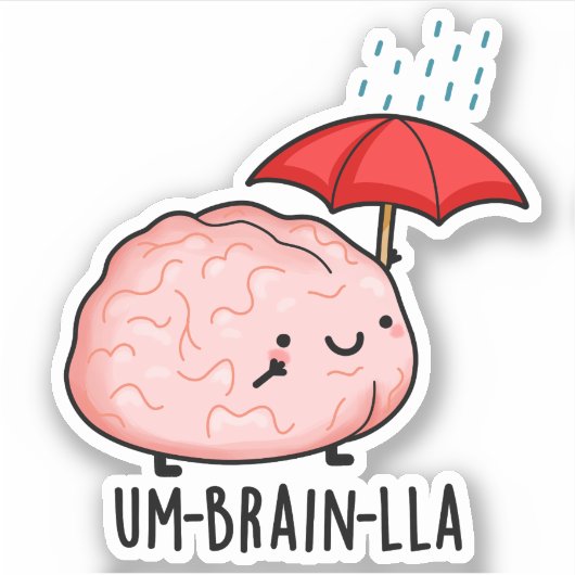 Um-brain-lla Grappige Hersengrapjes  Sticker (Voorkant)