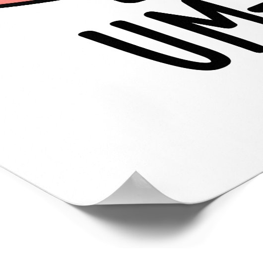 Um-brein-lla Grappige Brain Puns Poster (Hoek)