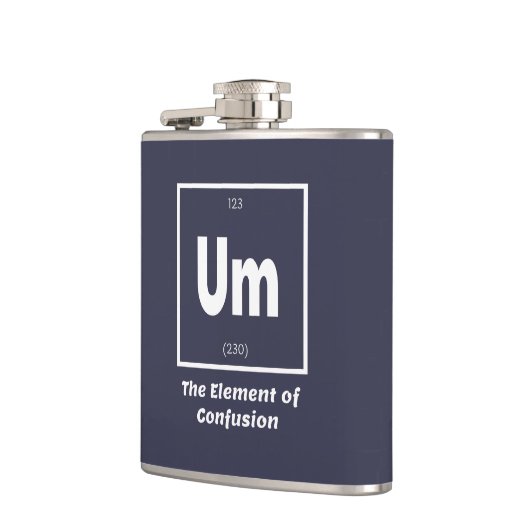 Um Element of Verwardheid Chemestry Funny Heupfles (Links)