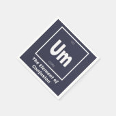 Um Element of Verwardheid Chemestry Funny Servet (Hoek)