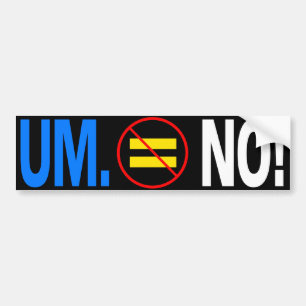UM. NEE! BUMPERSTICKER