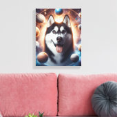 Um PET no espaço Canvas Afdruk (Insitu (Woonkamer))