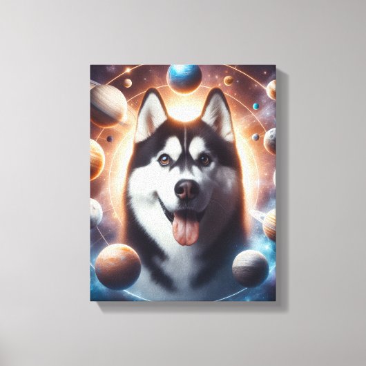 Um PET no espaço Canvas Afdruk (Voorkant)