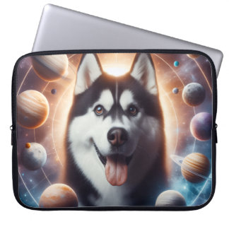 Um PET no espaço Laptop Sleeve