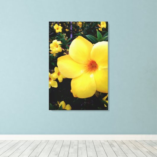 Uma alamanda canvas afdruk (Insitu (Houten vloer))