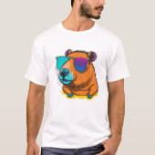 uma capivara de óculos t-shirt (Voorkant)