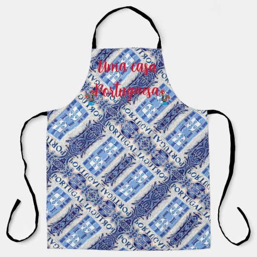 Uma casa Portuguesa All-Over Print Schort (Voorkant)