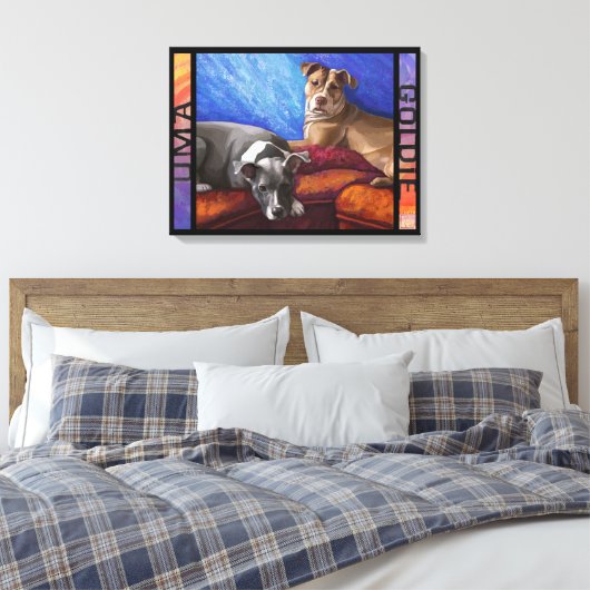 Uma en Goldie Canvas Afdruk (Insitu (Slaapkamer))