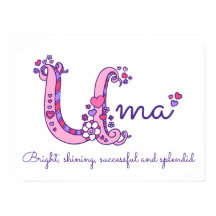 Uma initiaal doodle art name betekent