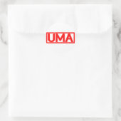 Uma Stamp Ronde Sticker (Tas)