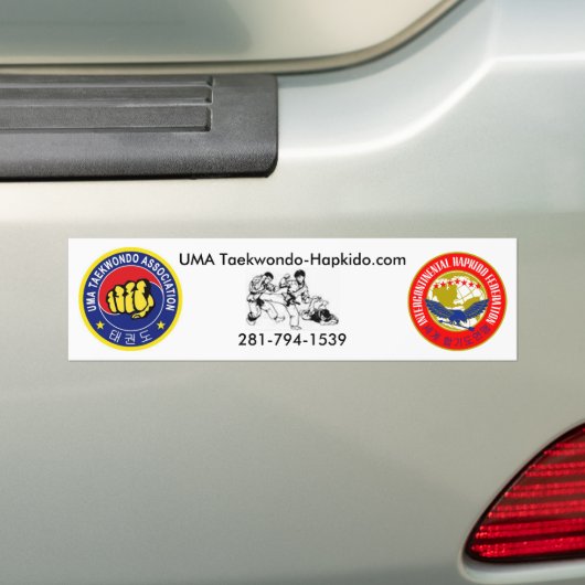 UMA Taekwondo-Hapkido-bumpersticker Bumpersticker (Op auto)