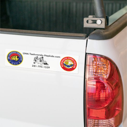 UMA Taekwondo-Hapkido-bumpersticker Bumpersticker (Op Truck)