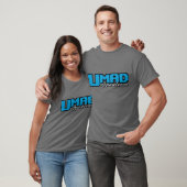 Umad Blue/Silver op Grey T-shirt (Unisex)
