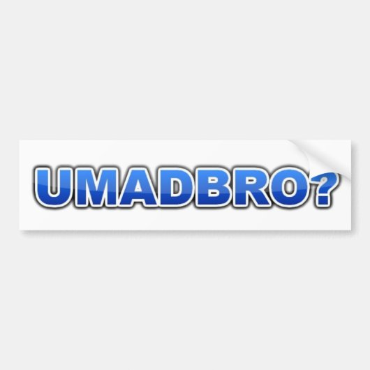 UMADBRO-Bumpersticker Bumpersticker (Voorkant)