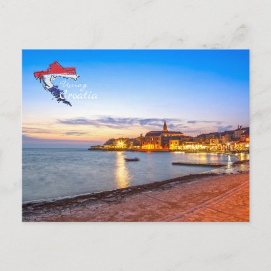 Umag, Kroatië | Istrië | Adriatisch Zee Briefkaart (Voorkant)