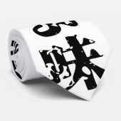 UMAMI う 味 Japanse Kanji Nihongo Language Stropdas (Opgerold)