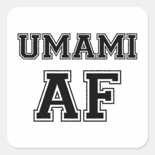UMAMI AF VIERKANTE STICKER