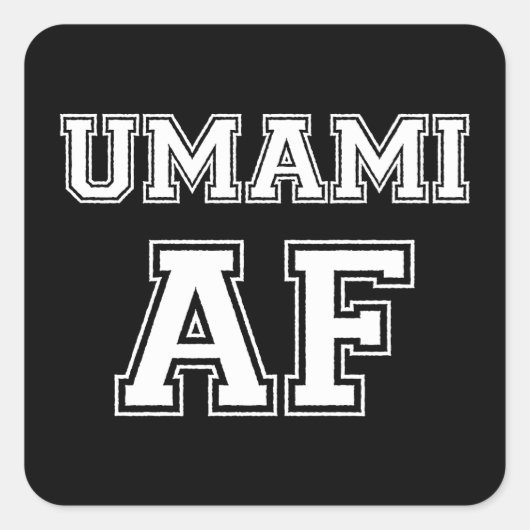 UMAMI AF VIERKANTE STICKER (Voorkant)