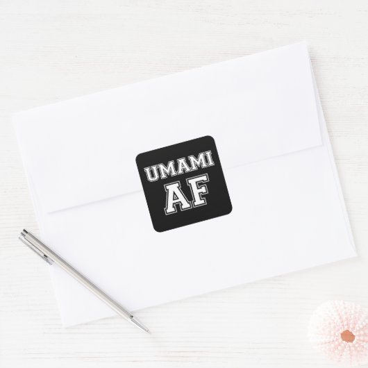 UMAMI AF VIERKANTE STICKER (Envelop)
