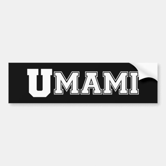 UMAMI COLLEGE BUMPERSTICKER (Voorkant)