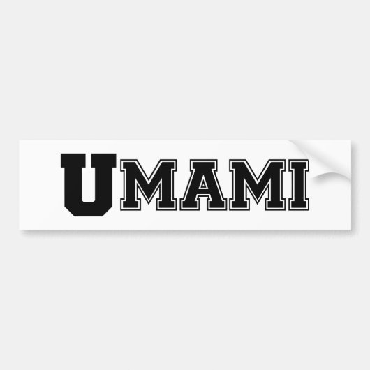 UMAMI COLLEGE BUMPERSTICKER (Voorkant)