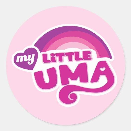 UmaMusume: Mijn kleine Uma Ronde Sticker (Voorkant)
