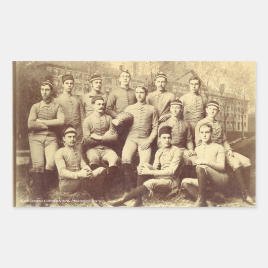 UMass Football 1888 Rechthoekige Sticker (Voorkant)