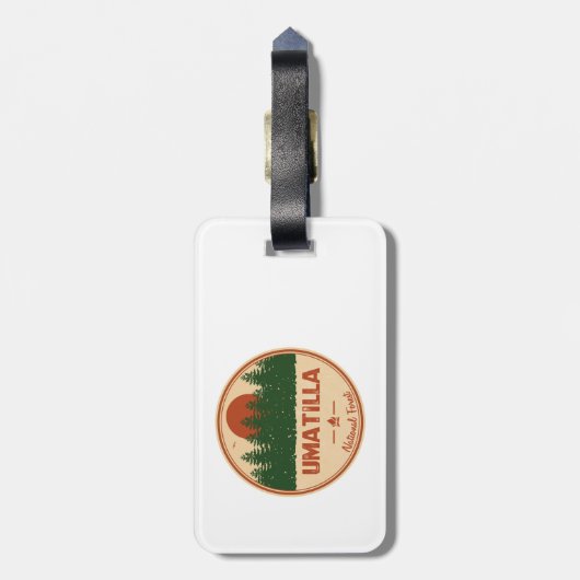Umatilla National Forest Bagagelabel (Achterkant verticaal)