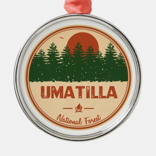 Umatilla National Forest Metalen Ornament (Voorkant)